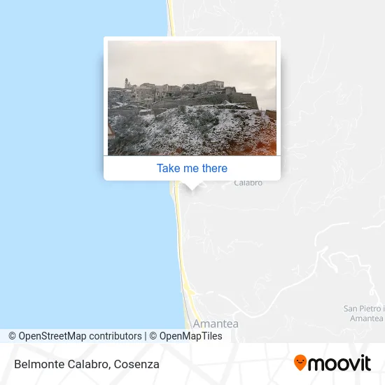 Belmonte Calabro map