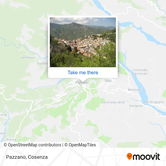 Pazzano map