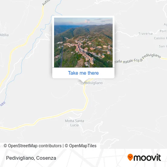 Pedivigliano map