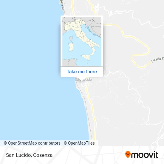 San Lucido map