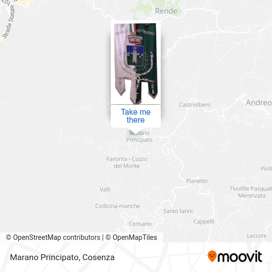 Marano Principato map