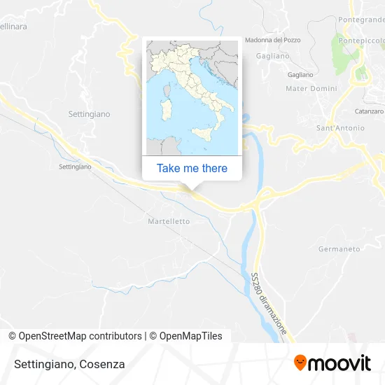 Settingiano map