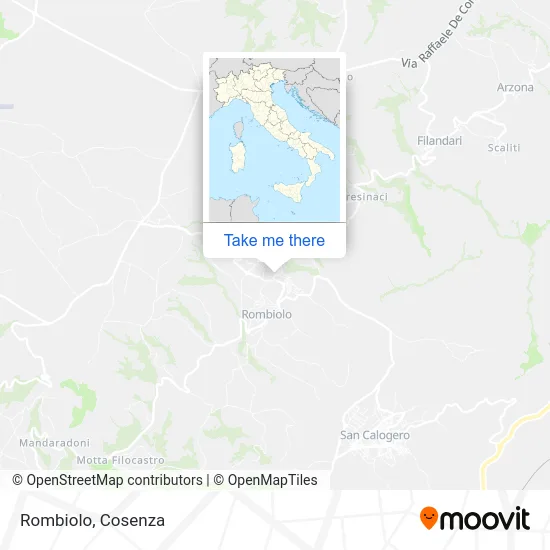 Rombiolo map