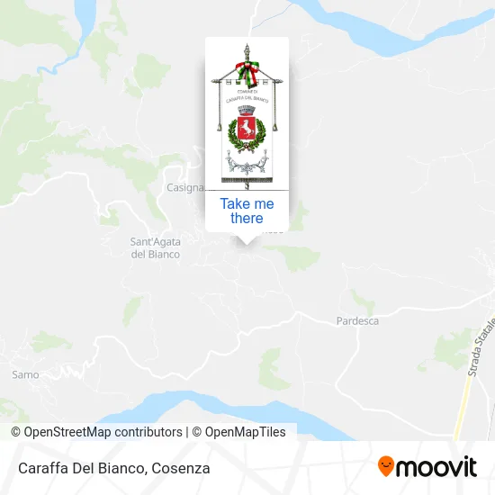 Caraffa Del Bianco map