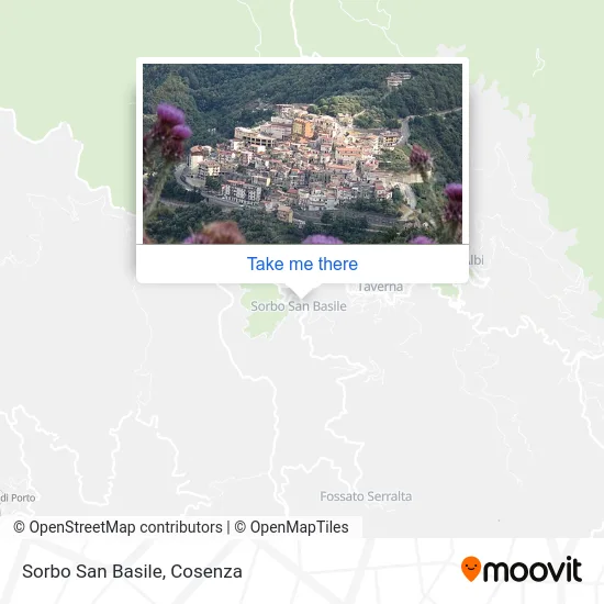 Sorbo San Basile map