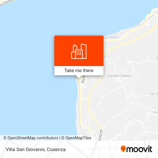 Villa San Giovanni map
