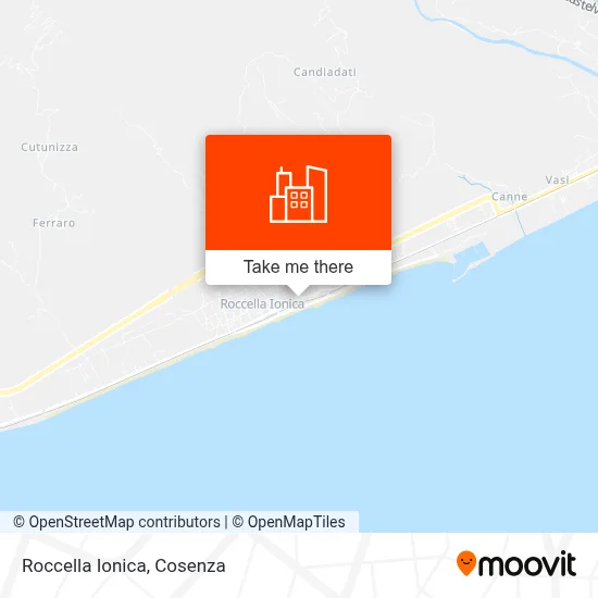 Roccella Ionica map