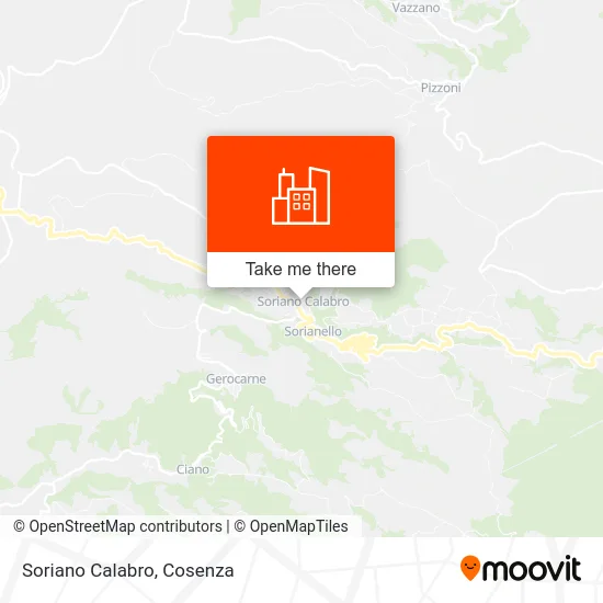 Soriano Calabro map