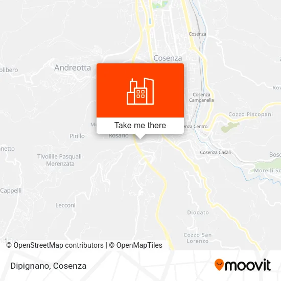 Dipignano map