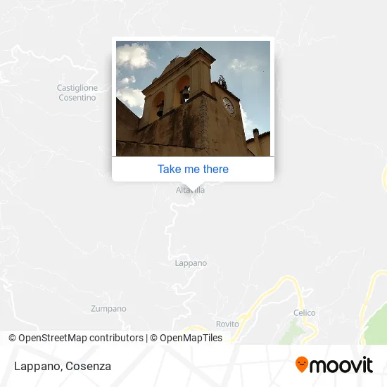 Lappano map