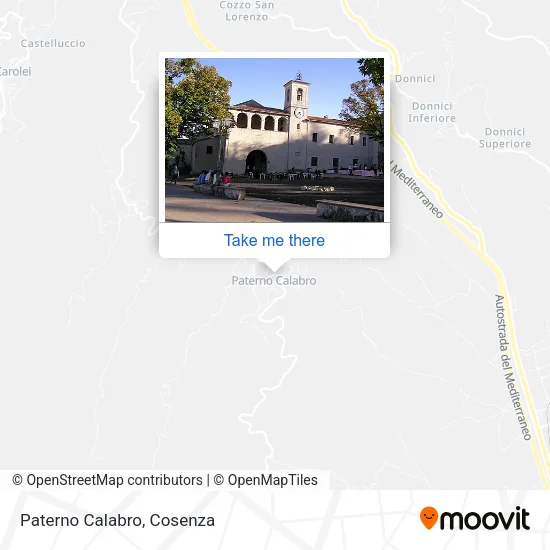 Paterno Calabro map