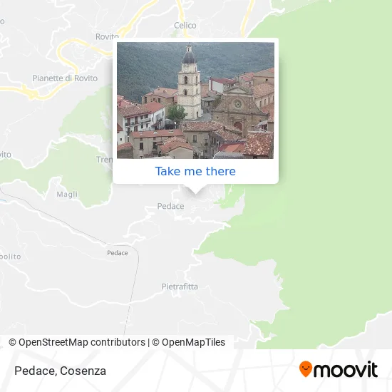 Pedace map