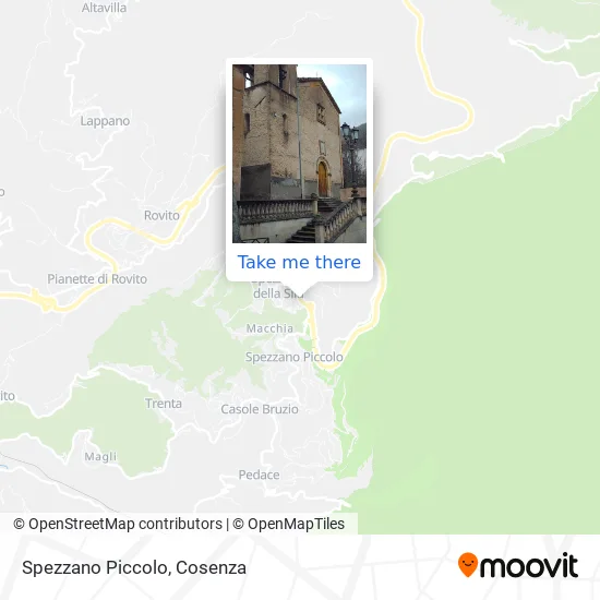 Spezzano Piccolo map
