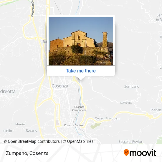 Zumpano map