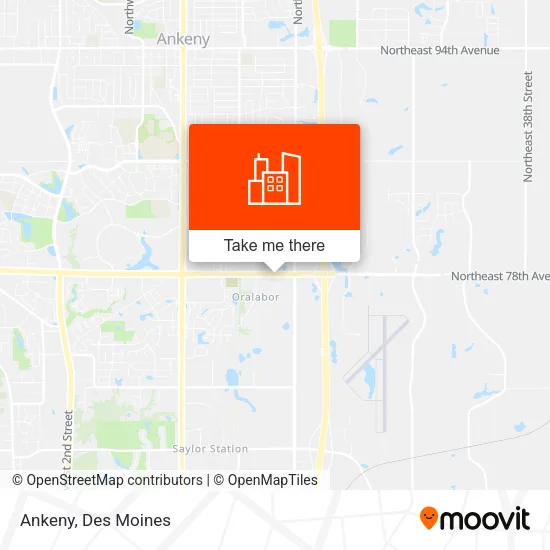 Ankeny map