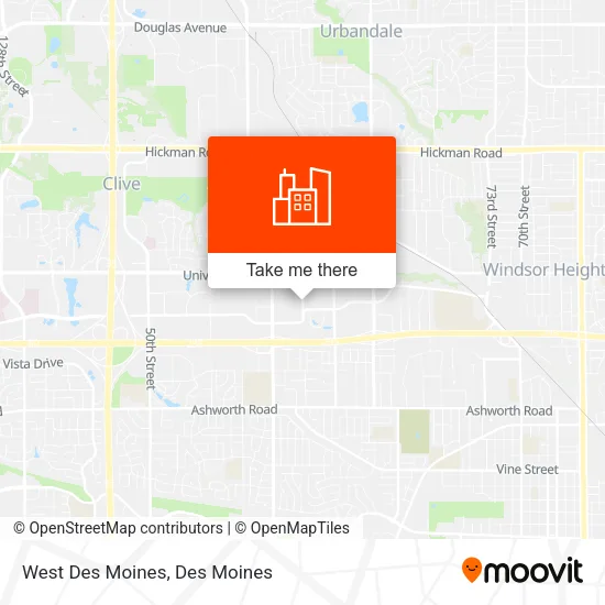 West Des Moines map