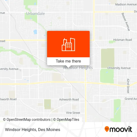 Windsor Heights map
