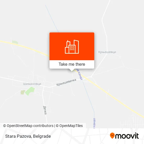 Stara Pazova map