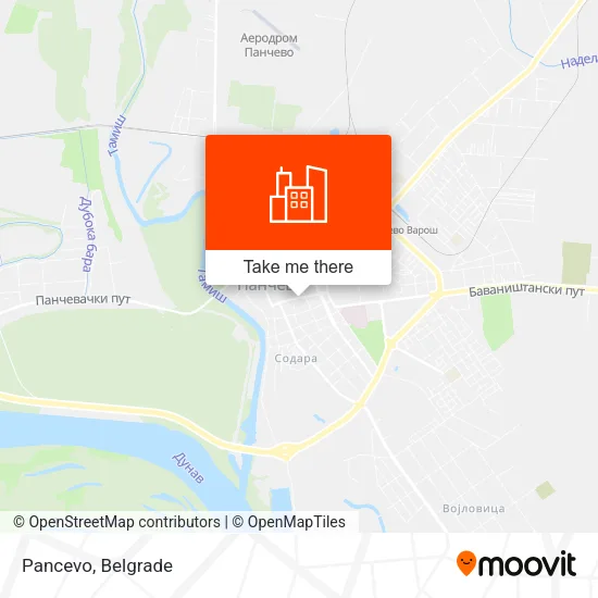 Pancevo map