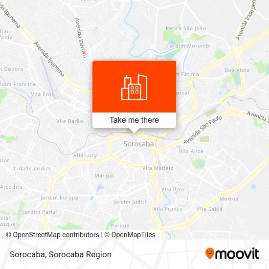 Sorocaba map