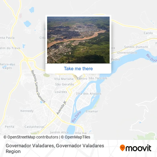 Governador Valadares map