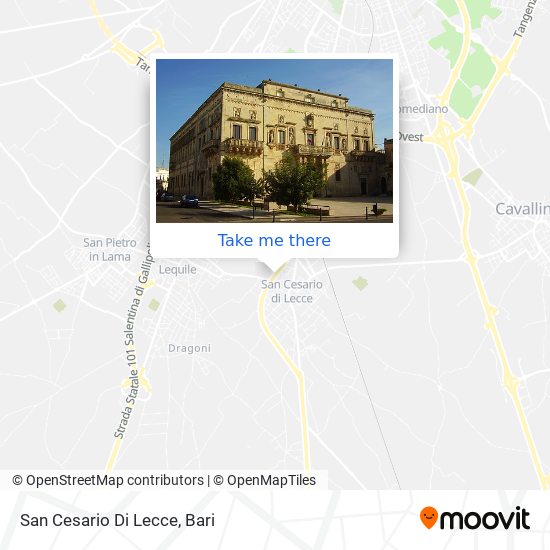 How to get to San Cesario Di Lecce by Bus or Train?