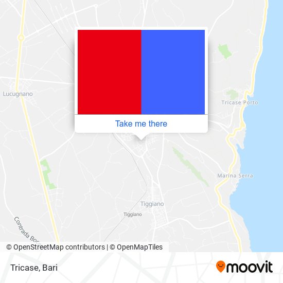 Tricase map