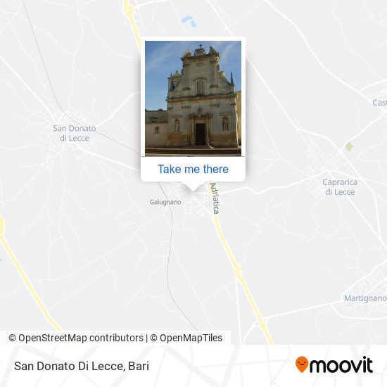 San Donato Di Lecce map