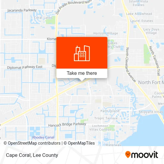 Cape Coral map