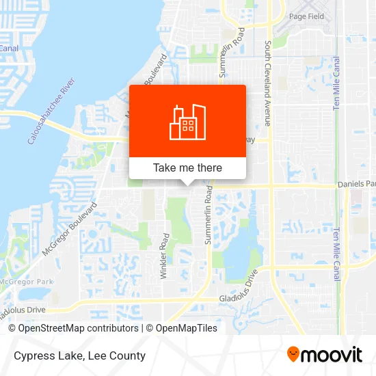 Cypress Lake map