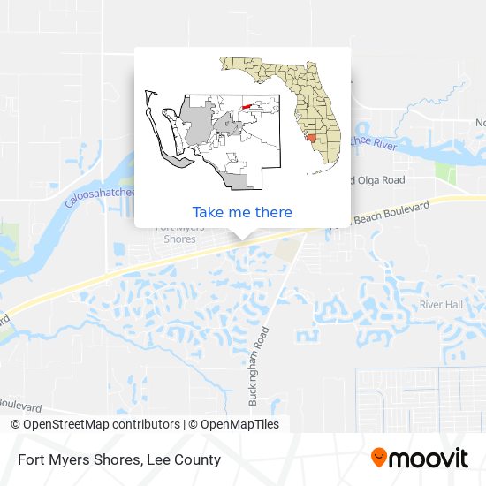 Mapa de Fort Myers Shores