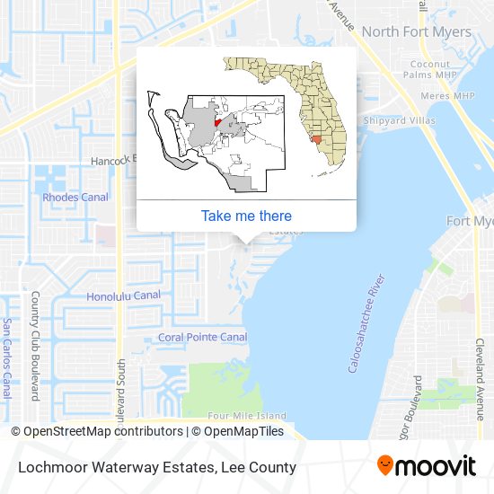 Lochmoor Waterway Estates map