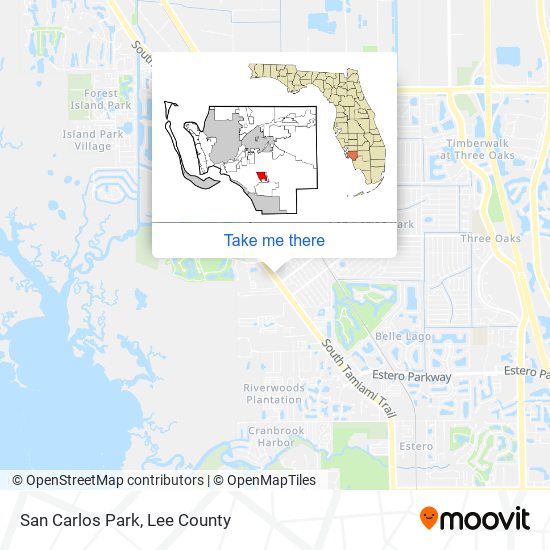 San Carlos Park map