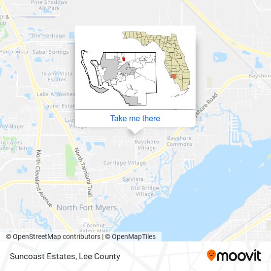 Suncoast Estates map