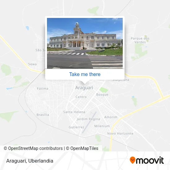 Araguari map