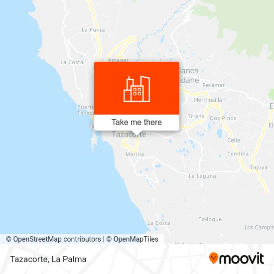 Tazacorte map