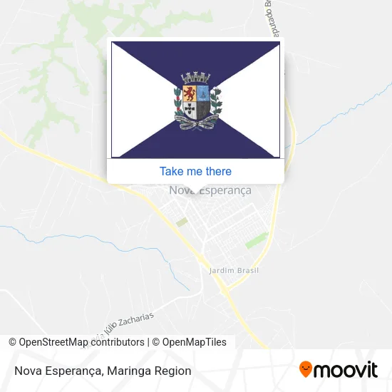 Nova Esperança map