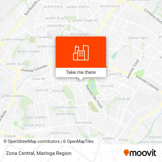 Zona Central map