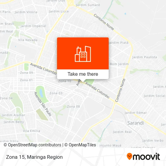 Zona 15 map