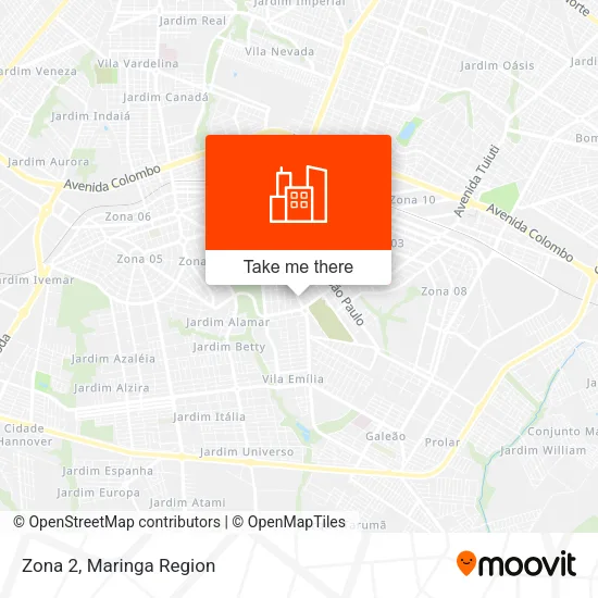 Zona 2 map