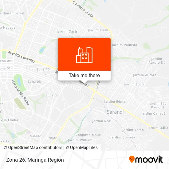 Zona 26 map