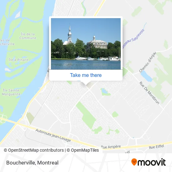 Boucherville map