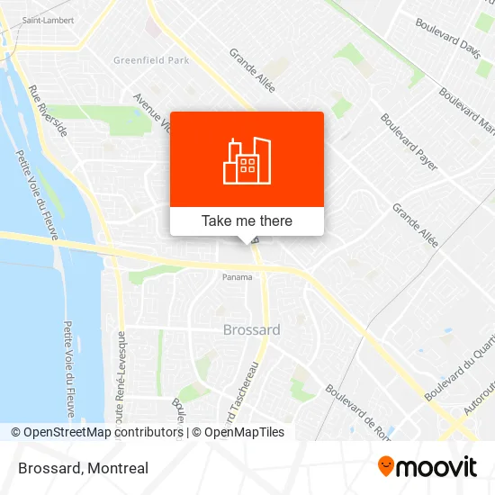 Brossard map
