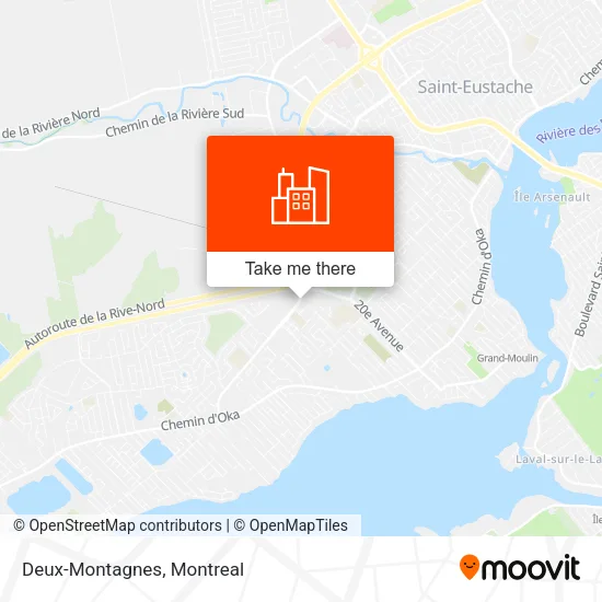 Deux-Montagnes map