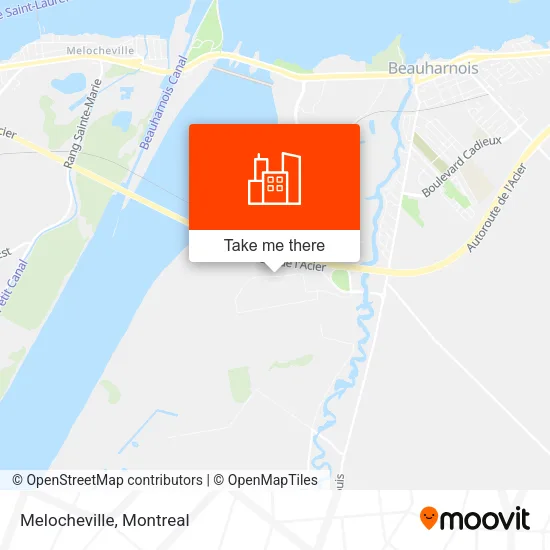 Melocheville map