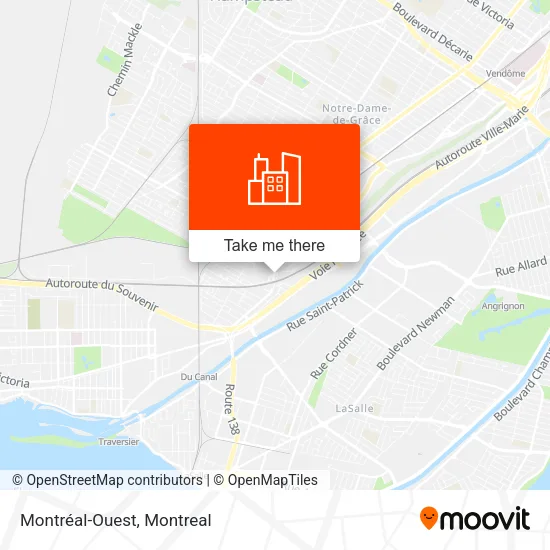 Montréal-Ouest map