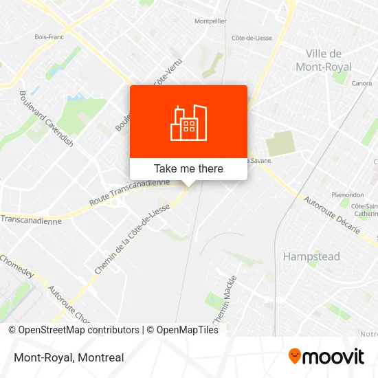 Mont-Royal map