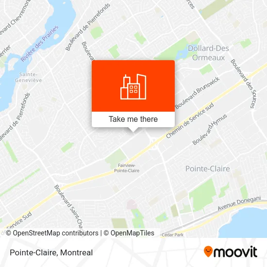 Pointe-Claire map