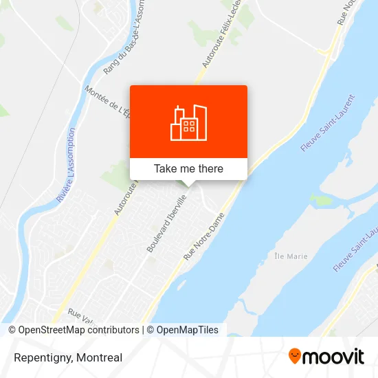 Repentigny map