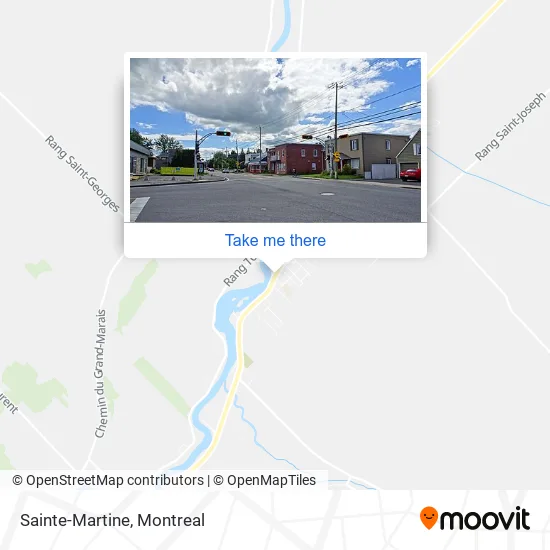 Sainte-Martine map